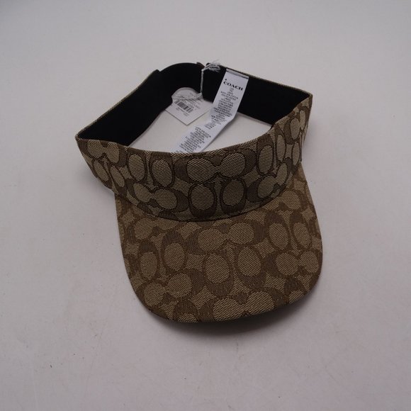 Coach Signature Unisex Visor Hat New with Tag - Picture 1 of 2
